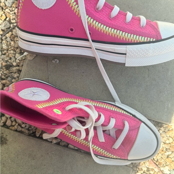 Converse Shoes - Converse Pink High-Top Sneakers